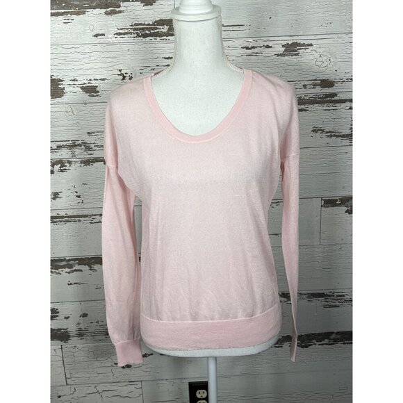 CABI Gossamer Sheer Pullover in Blush Pink Sz S #5139 EUC - Picture 2 of 4